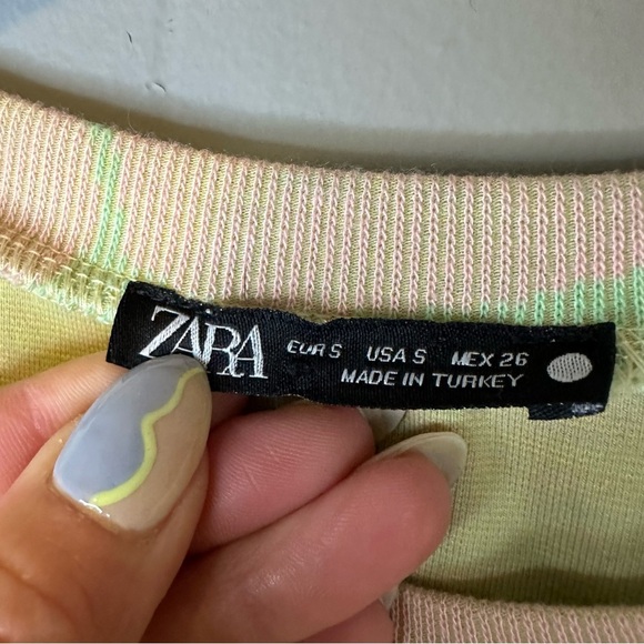 Zara Sherbert Flutter Sleeve Shirt - Picture 6 of 7